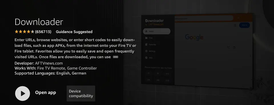 Amazon Appstore میں AFTVnews کی Downloader