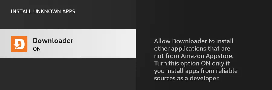 Install unknown apps، Downloader آن کے ساتھ